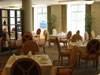 Dining tables and upholstered dining chairs