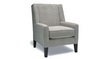 Lounge Chair for healthcareCustom stain wood finish. Lift out flow through seat cushion.