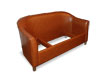 Bed bug resistant sofa. Brushed aluminum legs