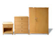 Note: Custom wardrobe shown. Custom designed casegoods are available. Finishes will be custom matched to client specifications.